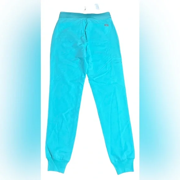 💚💙FIGS Zamora 2.0 Jogger Scrub Pants XSS Limited edition color Fresh Aqua NWT - Picture 8 of 16
